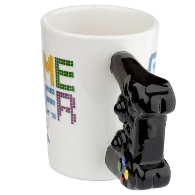 GAME OVER Game Controller Ceramic Shaped Handle Mug - Gift Arch