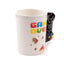 Game Over with Pixel Decal Ceramic Shaped Handle Mug - Gift Arch