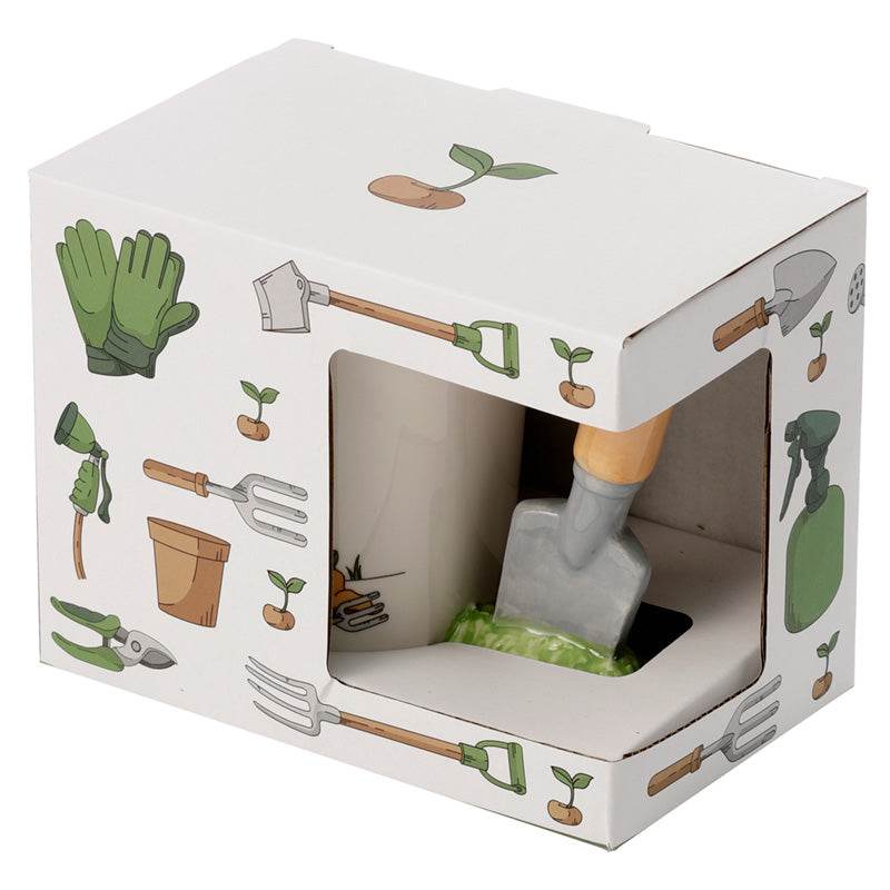 Garden Trowel Ceramic Shaped Handle Mug - Gift Arch