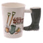 Garden Wellington Ceramic Shaped Handle Mug - Gift Arch