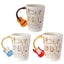 Guitar with Sheet Music Decal Ceramic Shaped Handle Mug - Gift Arch