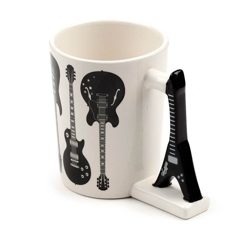 Headstock Guitar Rock Guitar Ceramic Shaped Handle Mug - Gift Arch