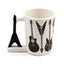 Headstock Guitar Rock Guitar Ceramic Shaped Handle Mug - Gift Arch