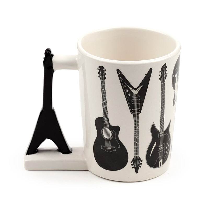 Headstock Guitar Rock Guitar Ceramic Shaped Handle Mug - Gift Arch