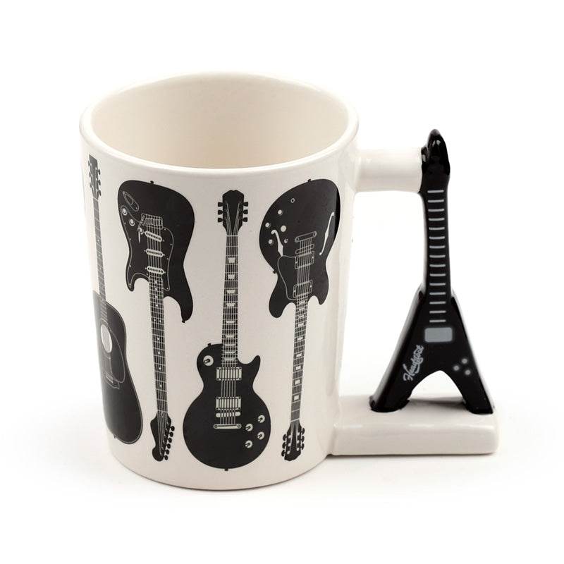 Headstock Guitar Rock Guitar Ceramic Shaped Handle Mug - Gift Arch