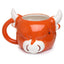 Highland Coo Cow Head Ceramic Shaped Mug - Gift Arch