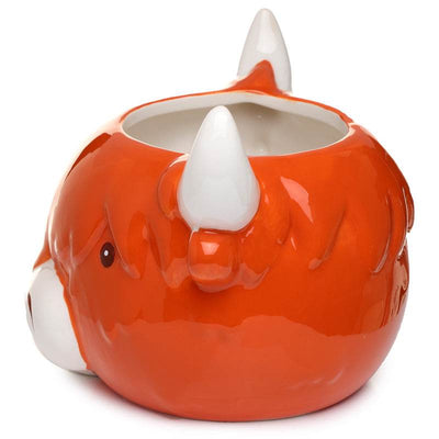 Highland Coo Cow Head Ceramic Shaped Mug - Gift Arch