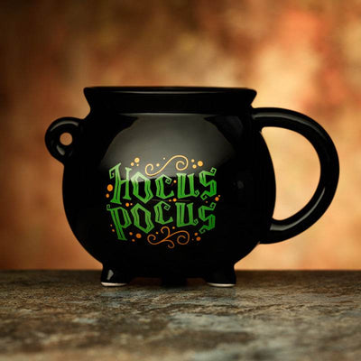 Hocus Pocus Black Cauldron Ceramic Shaped Mug - Gift Arch