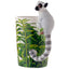 Lemur with Jungle Decal Ceramic Shaped Handle Mug - Gift Arch