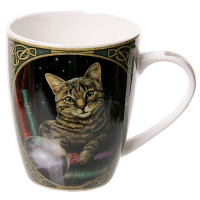 Lisa Parker Fortune Teller Cat Porcelain Mug - Gift Arch