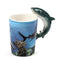 Lisa Parker Shark Ceramic Shaped Handle Mug - Gift Arch