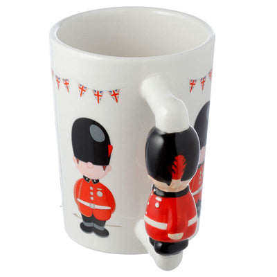 London Guardsman Figure Ceramic Shaped Handle Mug - Gift Arch
