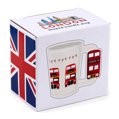 London Icons Red Routemaster Bus Ceramic Shaped Handle Mug - Gift Arch