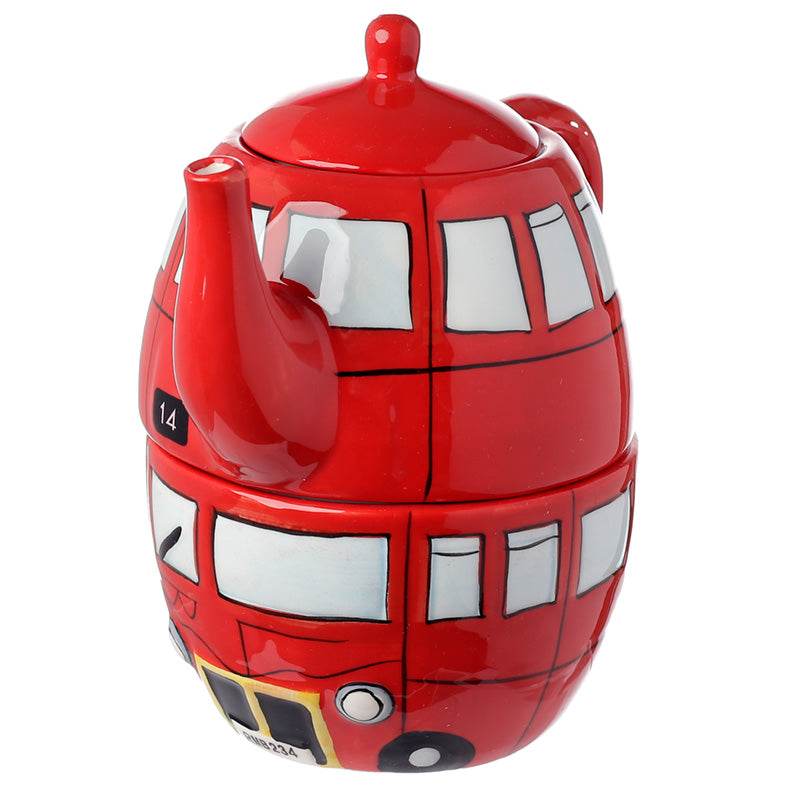 Routemaster Bus Ceramic Teapot & Cup Set for 1 - Gift Arch