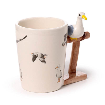 Seagull Buoy Ceramic Shaped Handle Mug - Gift Arch