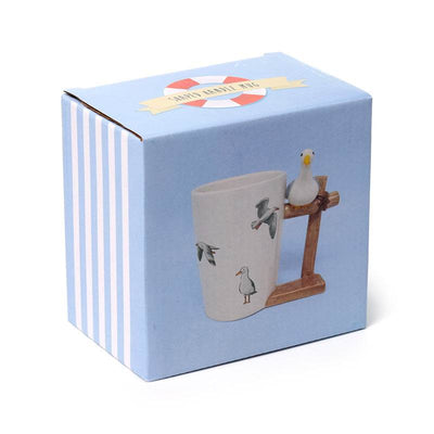 Seagull Buoy Ceramic Shaped Handle Mug - Gift Arch