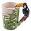 Toucan Party Toucan Ceramic Shaped Handle Mug with Jungle Decal - Gift Arch