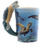 Turtle with Underwater Decal Ceramic Shaped Handle Mug - Gift Arch
