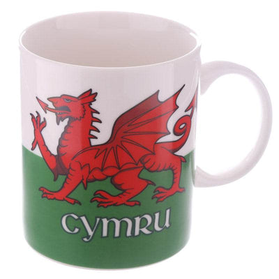 Welsh Dragon Wales (Cymru) Souvenir Porcelain Mug - Gift Arch