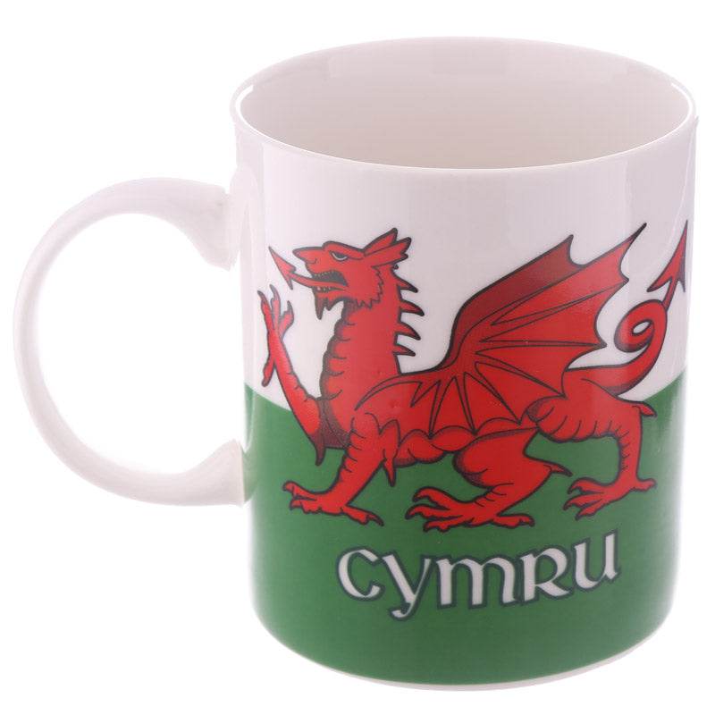 Welsh Dragon Wales (Cymru) Souvenir Porcelain Mug - Gift Arch