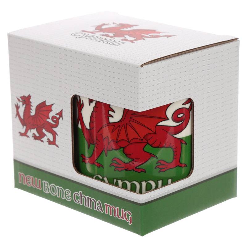 Welsh Dragon Wales (Cymru) Souvenir Porcelain Mug - Gift Arch