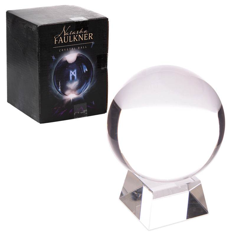 Crystal Ball with Glass Stand & Gift Box 10cm - Gift Arch