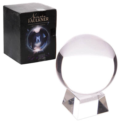 Crystal Ball with Glass Stand & Gift Box 10cm - Gift Arch