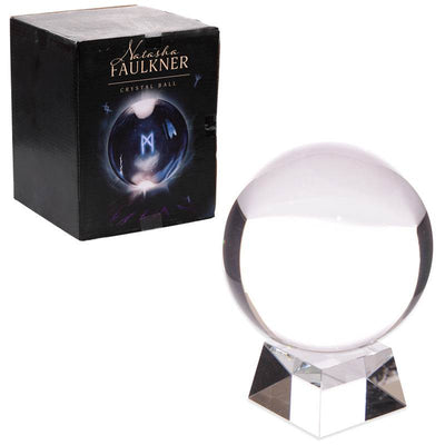 Crystal Ball with Glass Stand & Gift Box 14cm - Gift Arch