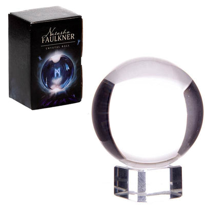 Crystal Ball with Glass Stand & Gift Box 5cm - Gift Arch