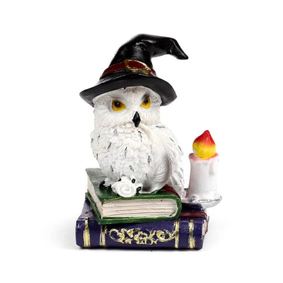Wise Old Magical Owl on Spell Books - Gift Arch