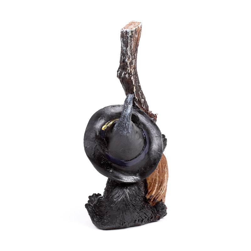 Witches Black Cat with Broomstick - Gift Arch
