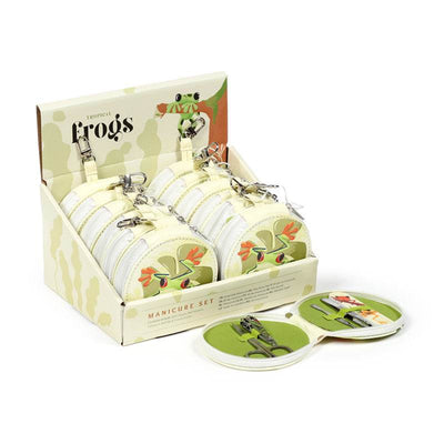 Tropical Frogs 5 Piece Round Manicure Set - Gift Arch