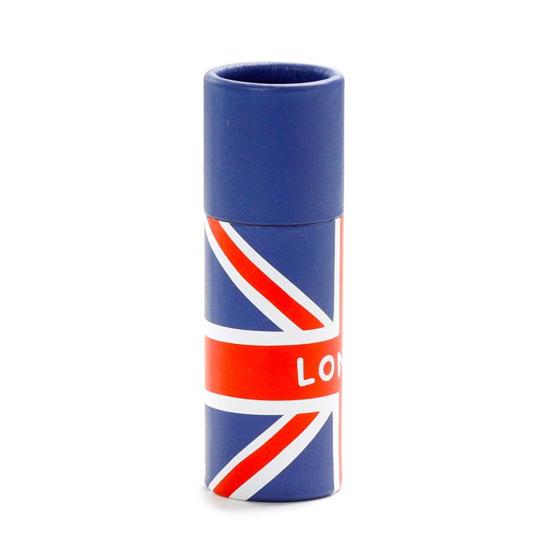 Union Jack Pencil Pot with 12 Colouring Pencils - Gift Arch