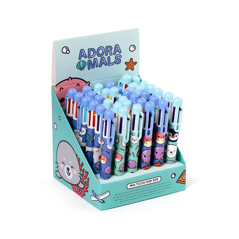 Adoramals Sealife Multi Colour Pen (6 Colours) - Gift Arch