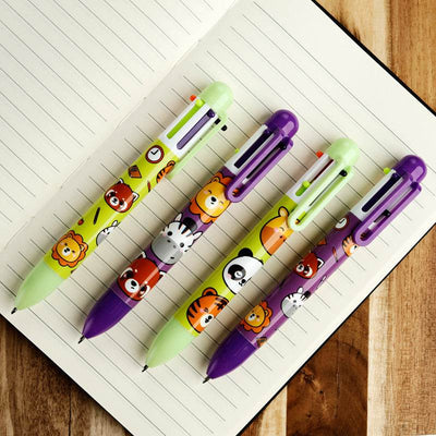 Adoramals Wild Multi Colour Pen (6 Colours) - Gift Arch