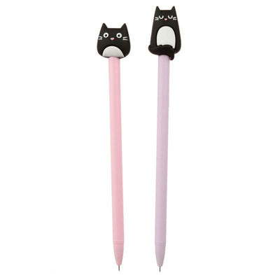 Feline Fine Black Cat Fine Tip Pen - Gift Arch