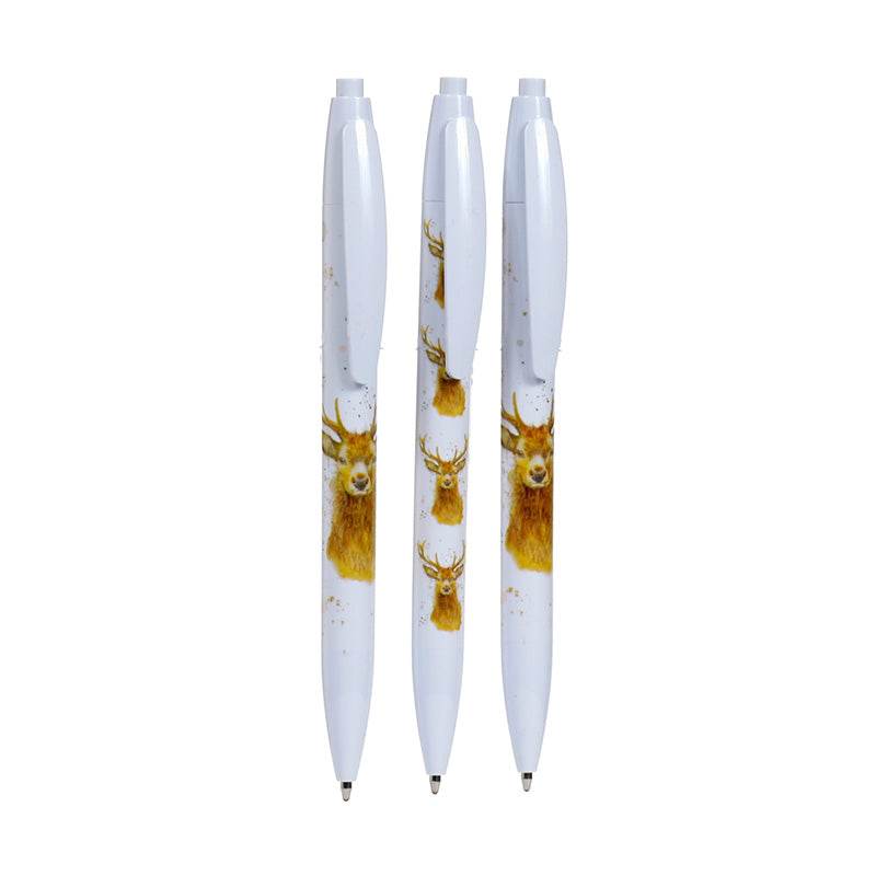 Jan Pashley Stag Recycled ABS (RABS) Pen Set of 3 - Gift Arch