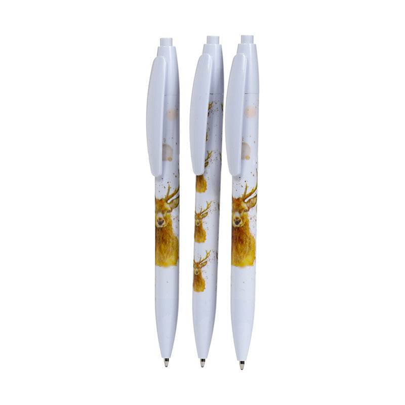 Jan Pashley Stag Recycled ABS (RABS) Pen Set of 3 - Gift Arch