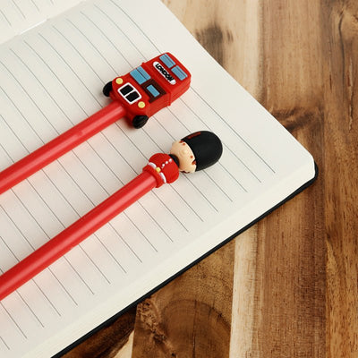 London Souvenir Guardsman & Routemaster Bus Fine Tip Pen - Gift Arch