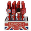 London Souvenir Union Jack Multi Colour Pen with Charm (6 Colours) - Gift Arch