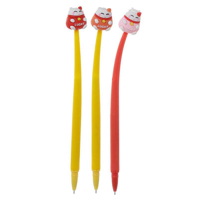 Maneki Neko Lucky Cat Fine Tip Pen - Gift Arch