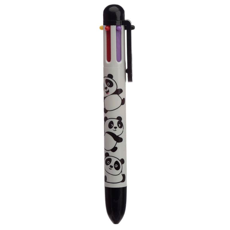Panda Multi Colour Pen (6 Colours) - Gift Arch