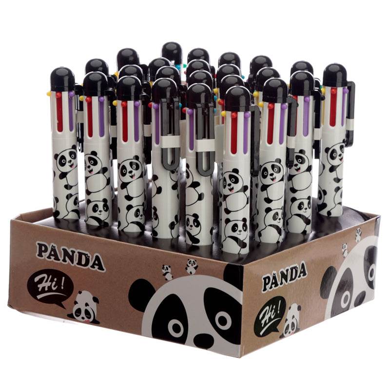 Panda Multi Colour Pen (6 Colours) - Gift Arch