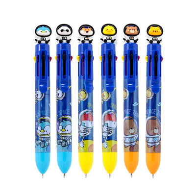 Space Team Multi Colour Pen with Topper (8 Colours) - Gift Arch