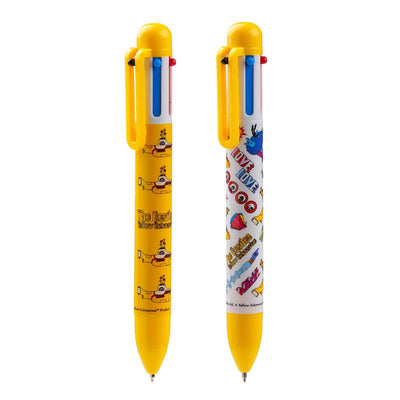 The Beatles Yellow Submarine Multi Colour Pen (6 Colours) - Gift Arch