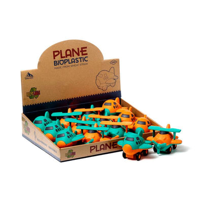 Bioplastic Aeroplane Friction Push Along Toy - Gift Arch