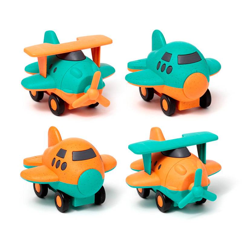 Bioplastic Aeroplane Friction Push Along Toy - Gift Arch
