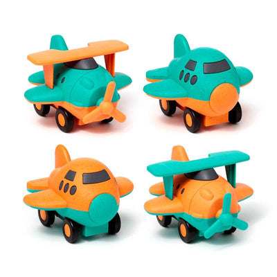 Bioplastic Aeroplane Friction Push Along Toy - Gift Arch
