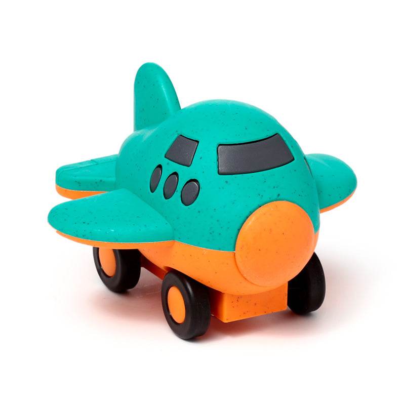 Bioplastic Aeroplane Friction Push Along Toy - Gift Arch