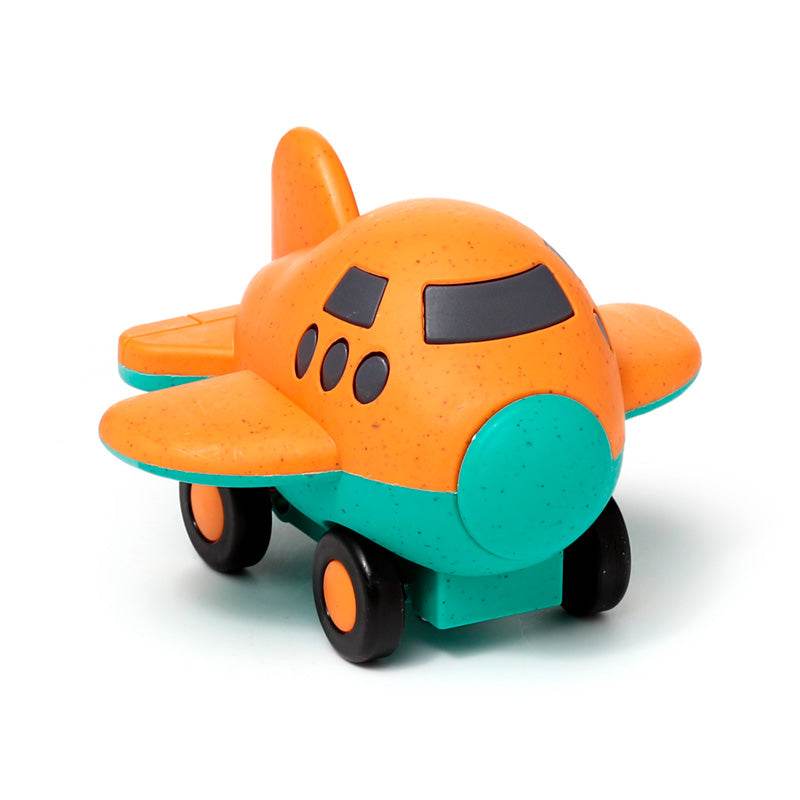 Bioplastic Aeroplane Friction Push Along Toy - Gift Arch